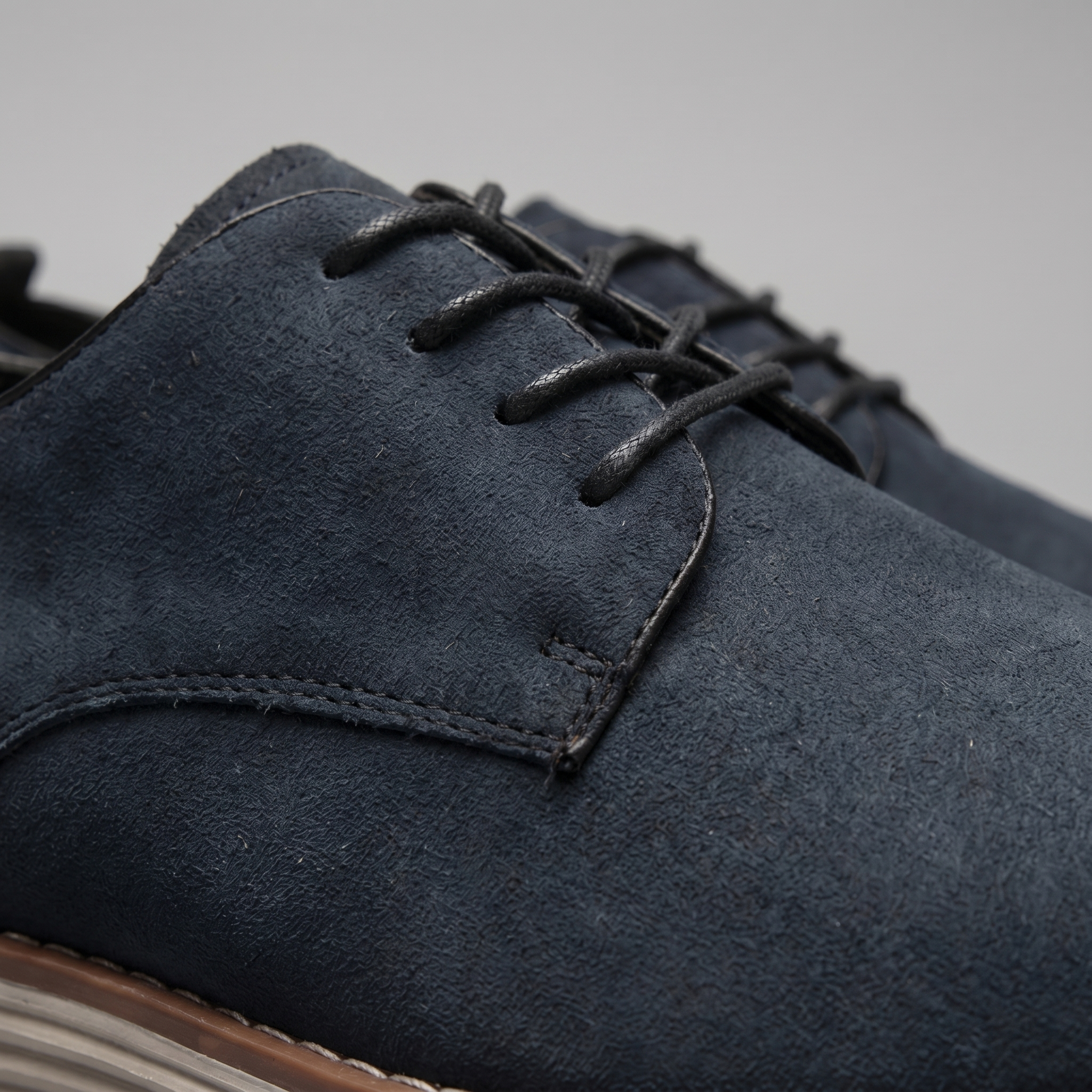 Men's Suede Lace-Up Derby Shoes