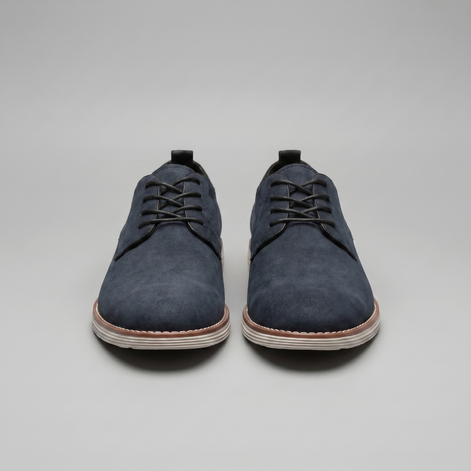 Men's Suede Lace-Up Derby Shoes