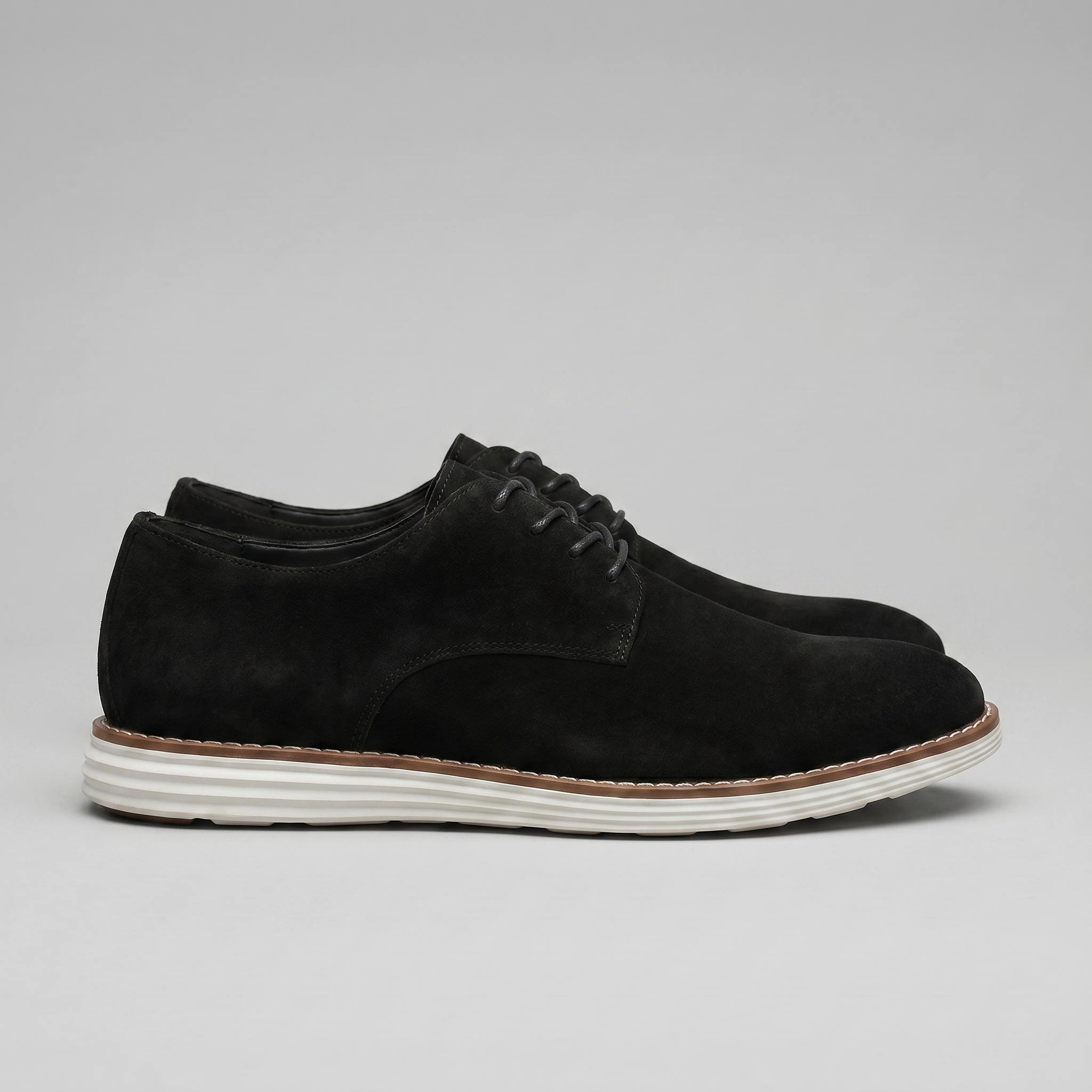 Men's Suede Lace-Up Derby Shoes