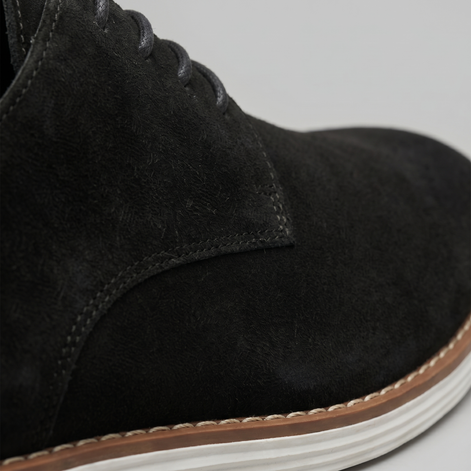 Men's Suede Lace-Up Derby Shoes