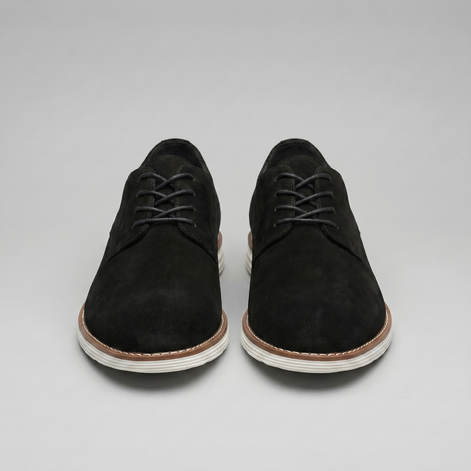 Men's Suede Lace-Up Derby Shoes