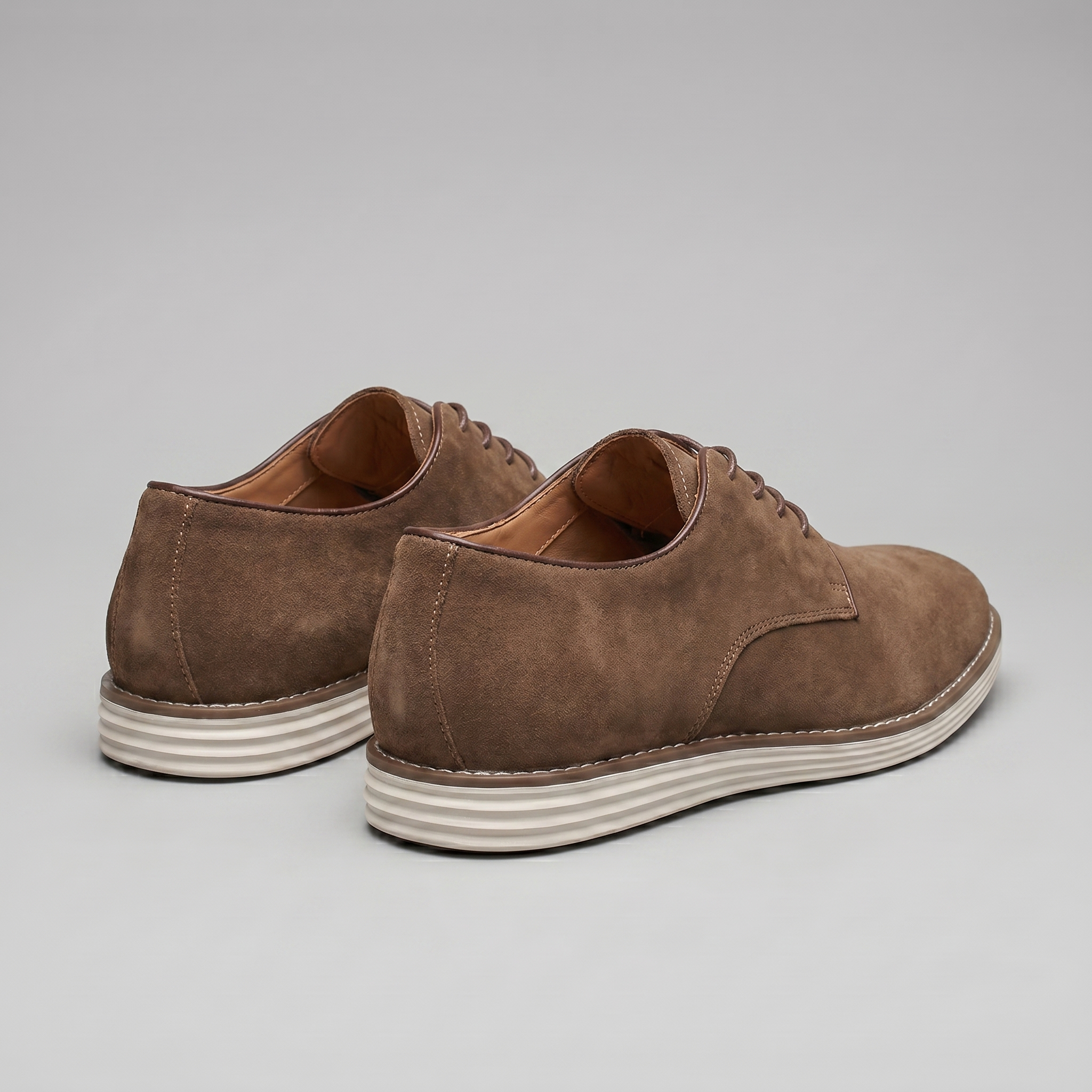 Men's Suede Lace-Up Derby Shoes