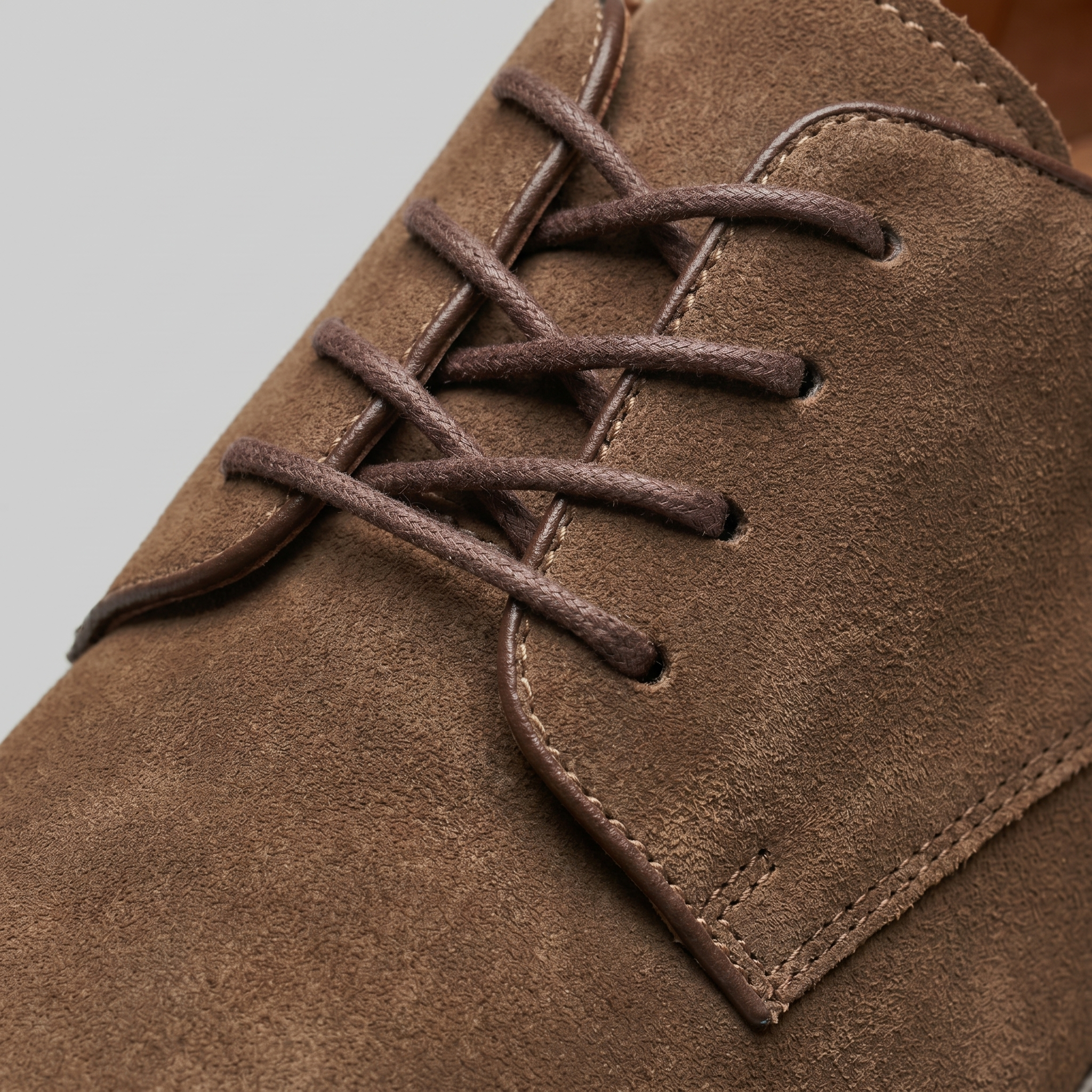 Men's Suede Lace-Up Derby Shoes