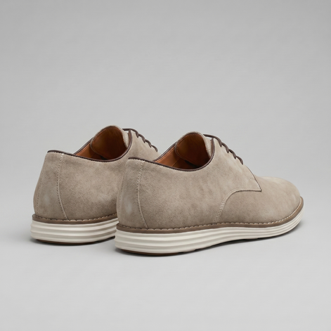 Men's Suede Lace-Up Derby Shoes