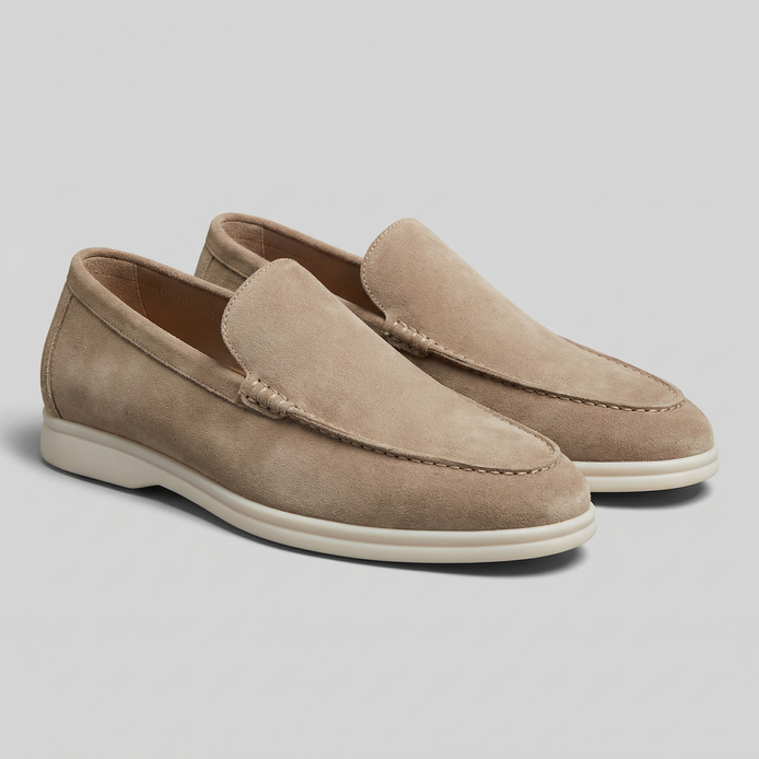 Men's Suede Slip-On Loafers